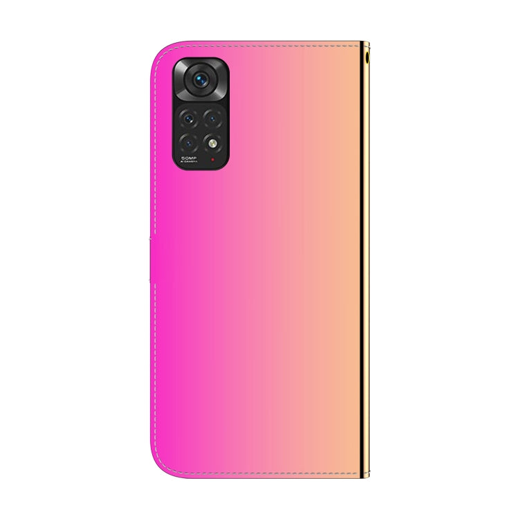 For Redmi Note 11 Overseas Version / Note 11S Imitated Mirror Surface Horizontal Flip Leather Phone Case