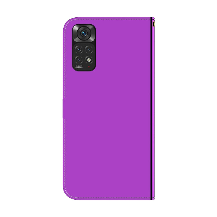 For Redmi Note 11 Overseas Version / Note 11S Imitated Mirror Surface Horizontal Flip Leather Phone Case