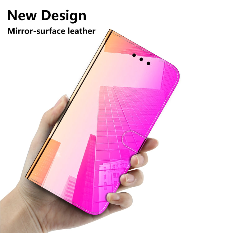 For ZTE Blade A52 Imitated Mirror Surface Horizontal Flip Leather Phone Case