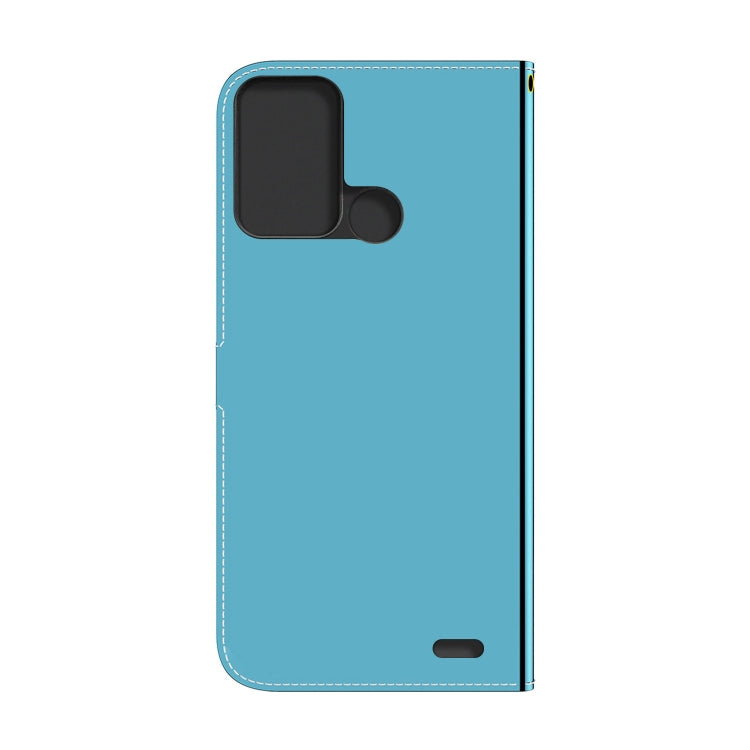 For ZTE Blade A52 Imitated Mirror Surface Horizontal Flip Leather Phone Case