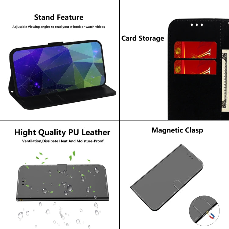 For ZTE Blade A72 / V40 Vita Imitated Mirror Surface Horizontal Flip Leather Phone Case