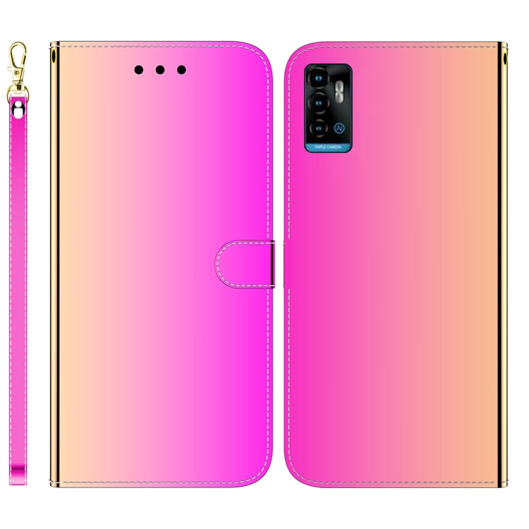 For ZTE Blade A72 / V40 Vita Imitated Mirror Surface Horizontal Flip Leather Phone Case