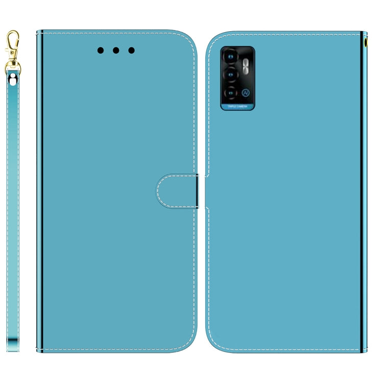 For ZTE Blade A72 / V40 Vita Imitated Mirror Surface Horizontal Flip Leather Phone Case