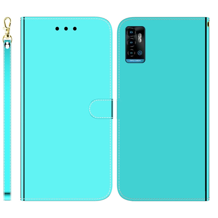 For ZTE Blade A72 / V40 Vita Imitated Mirror Surface Horizontal Flip Leather Phone Case