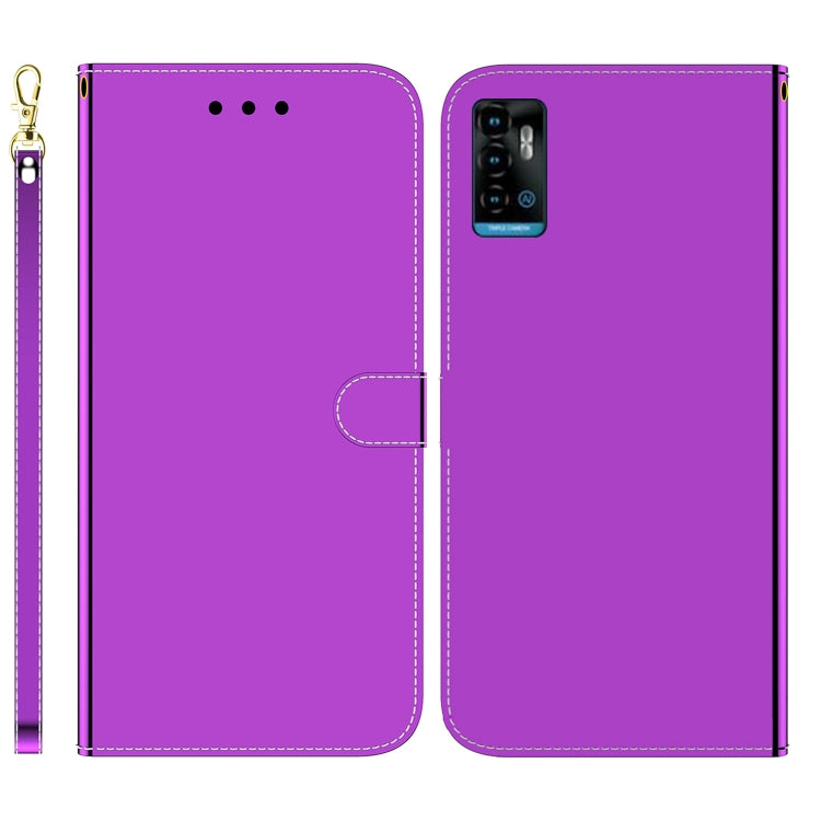 For ZTE Blade A72 / V40 Vita Imitated Mirror Surface Horizontal Flip Leather Phone Case
