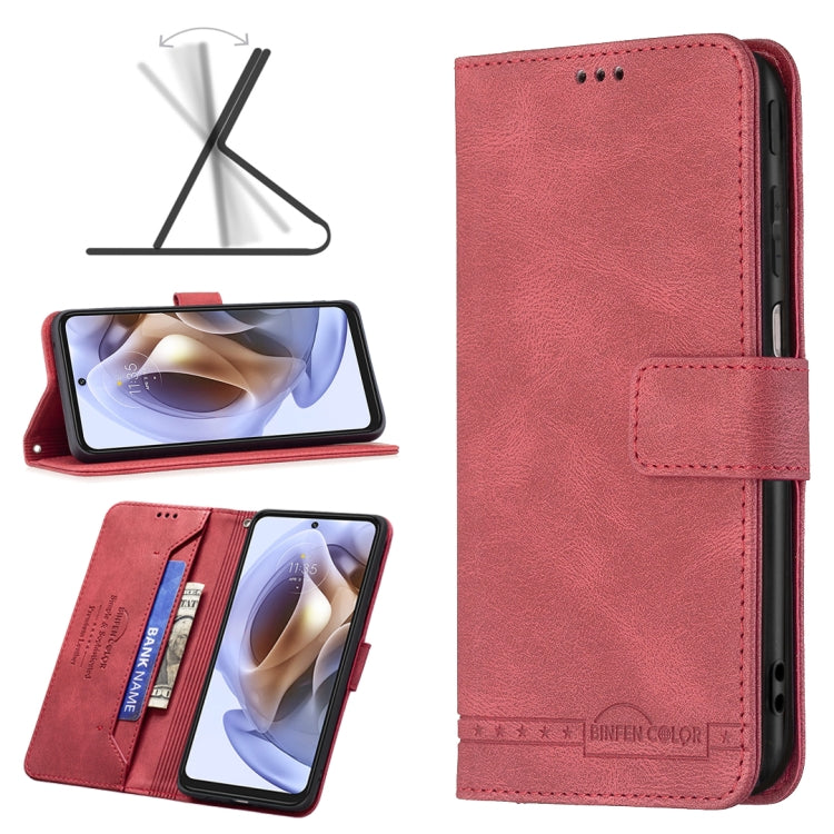 For Motorola Moto G31 / G41 Magnetic Clasp RFID Blocking Anti-Theft Leather Case