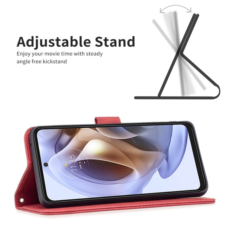 For Motorola Moto G31 / G41 Magnetic Clasp RFID Blocking Anti-Theft Leather Case