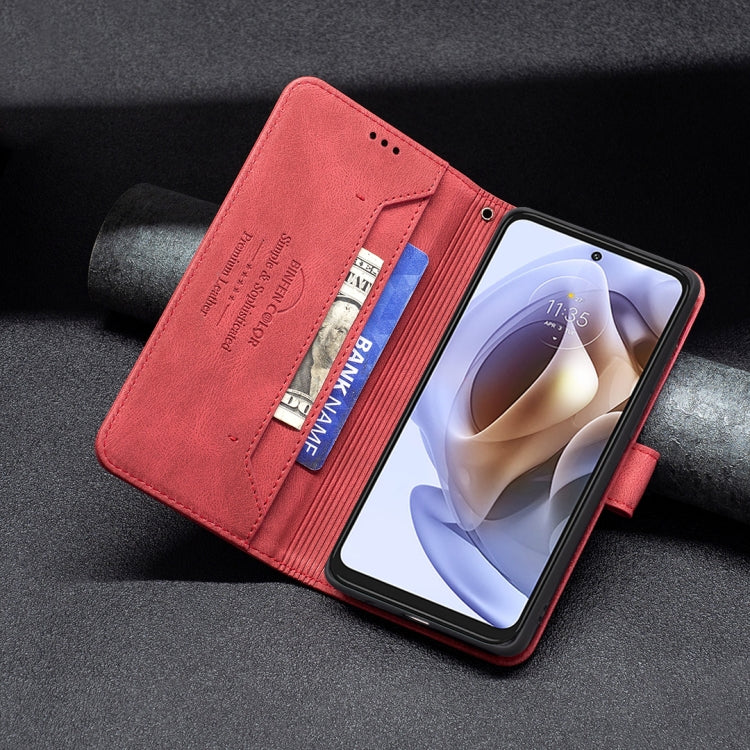 For Motorola Moto G31 / G41 Magnetic Clasp RFID Blocking Anti-Theft Leather Case