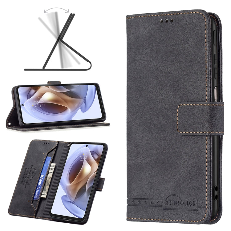 For Motorola Moto G31 / G41 Magnetic Clasp RFID Blocking Anti-Theft Leather Case