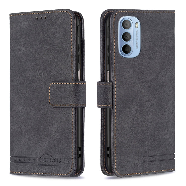 For Motorola Moto G31 / G41 Magnetic Clasp RFID Blocking Anti-Theft Leather Case