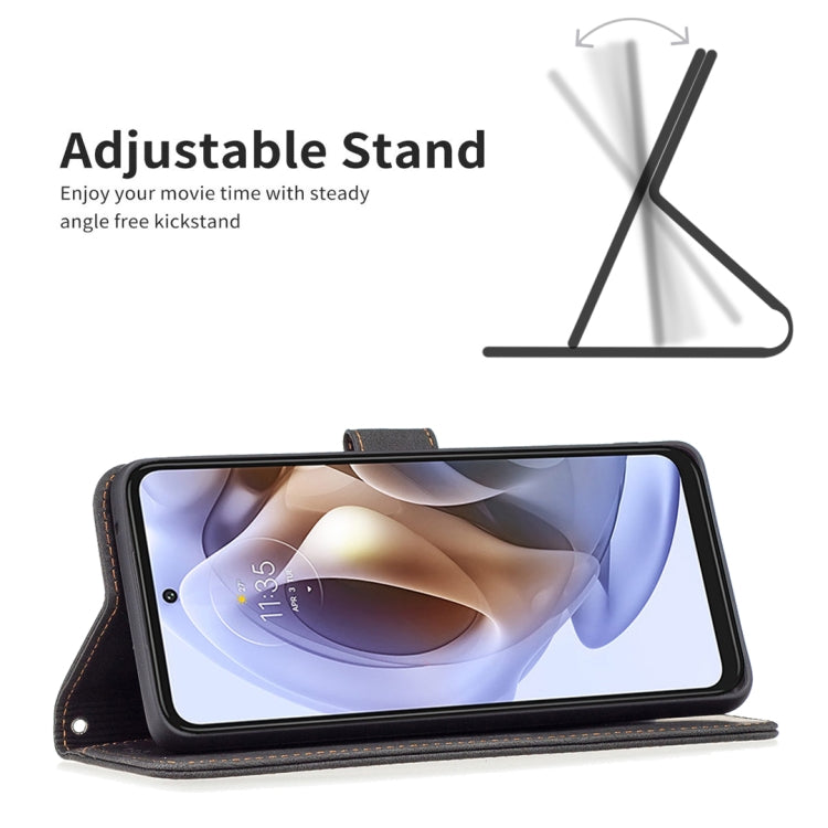For Motorola Moto G31 / G41 Magnetic Clasp RFID Blocking Anti-Theft Leather Case