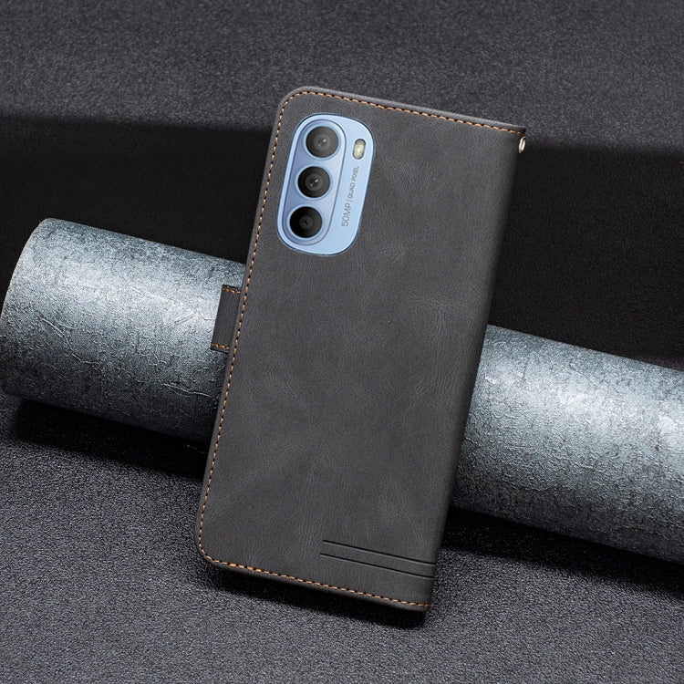For Motorola Moto G31 / G41 Magnetic Clasp RFID Blocking Anti-Theft Leather Case