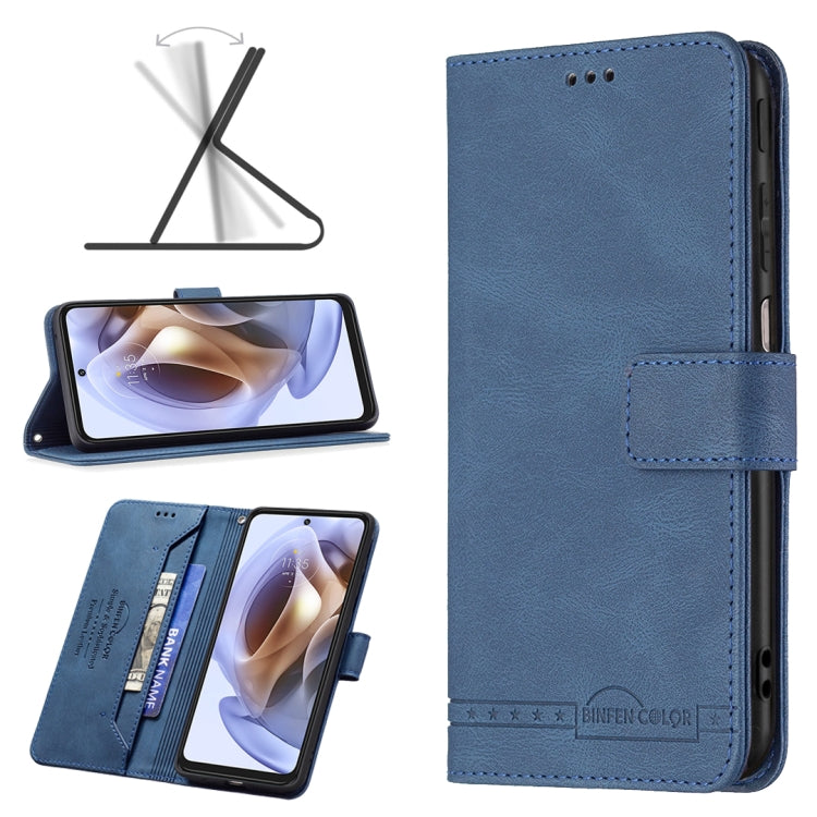 For Motorola Moto G31 / G41 Magnetic Clasp RFID Blocking Anti-Theft Leather Case