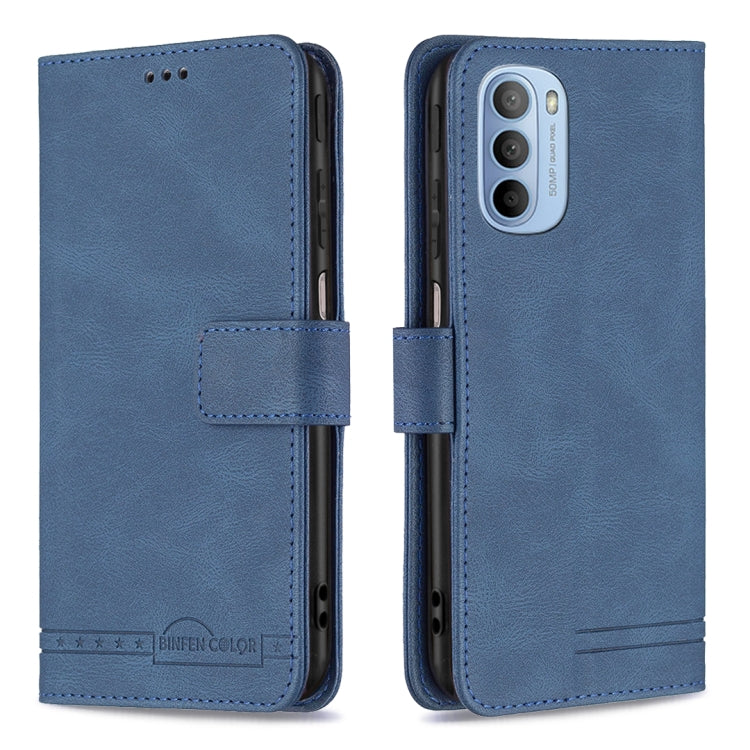 For Motorola Moto G31 / G41 Magnetic Clasp RFID Blocking Anti-Theft Leather Case