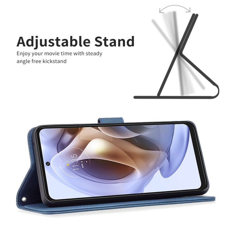 For Motorola Moto G31 / G41 Magnetic Clasp RFID Blocking Anti-Theft Leather Case