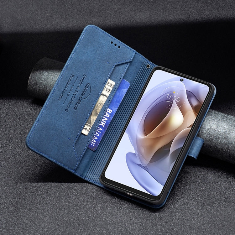 For Motorola Moto G31 / G41 Magnetic Clasp RFID Blocking Anti-Theft Leather Case