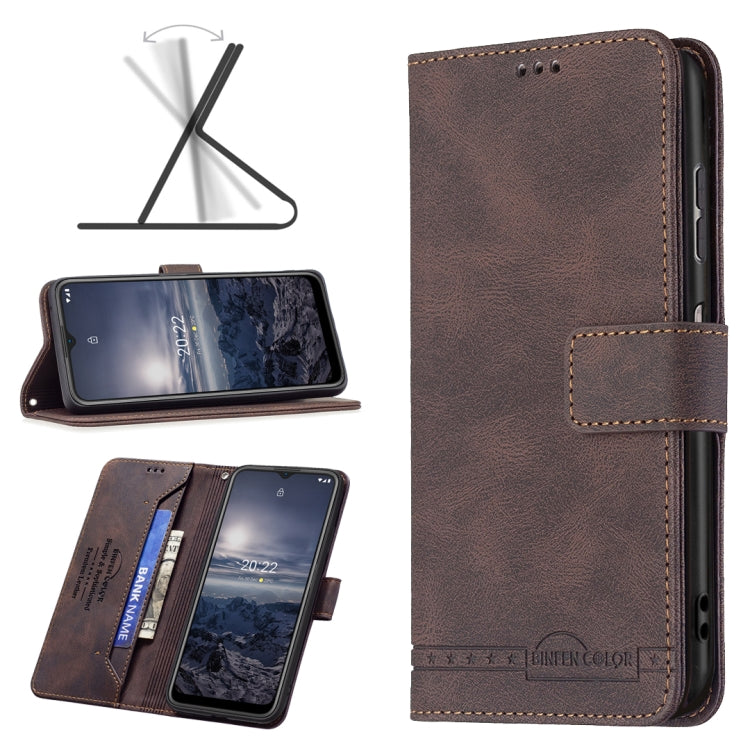 For Nokia G21 / G11 Magnetic Clasp RFID Blocking Anti-Theft Leather Case