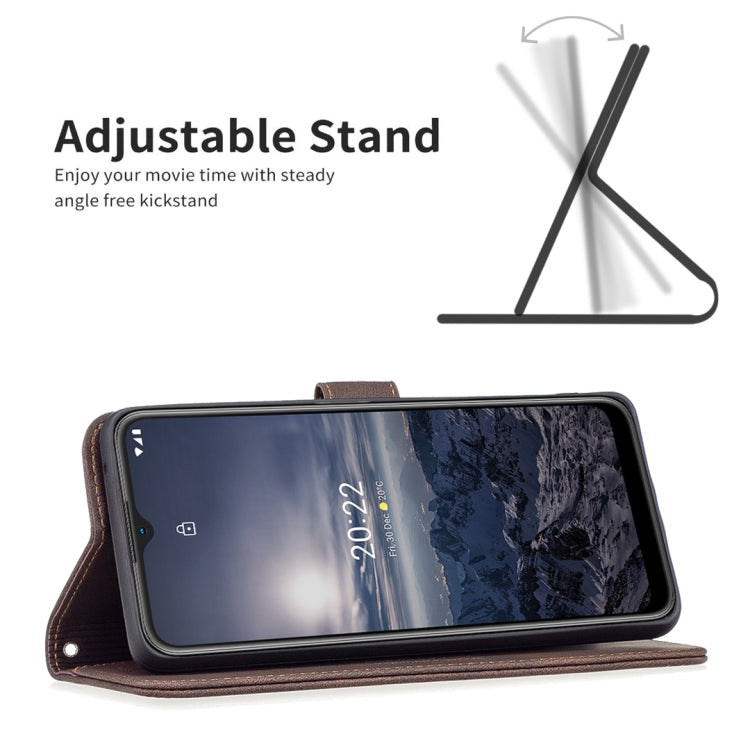 For Nokia G21 / G11 Magnetic Clasp RFID Blocking Anti-Theft Leather Case