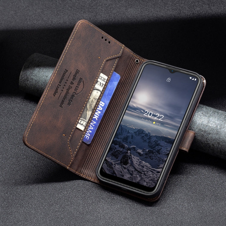 For Nokia G21 / G11 Magnetic Clasp RFID Blocking Anti-Theft Leather Case