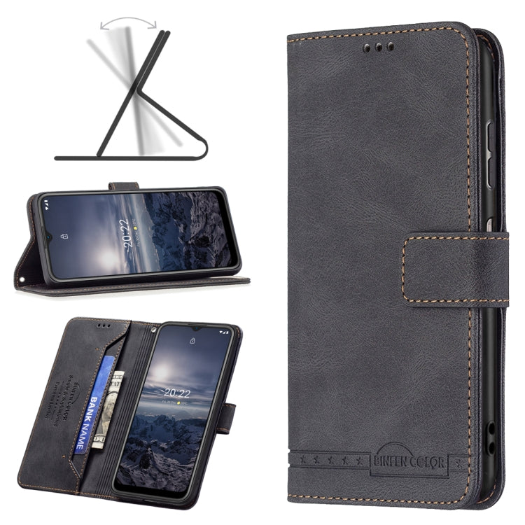 For Nokia G21 / G11 Magnetic Clasp RFID Blocking Anti-Theft Leather Case