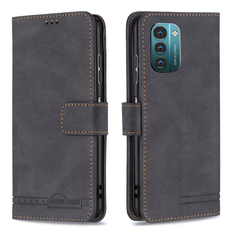 For Nokia G21 / G11 Magnetic Clasp RFID Blocking Anti-Theft Leather Case