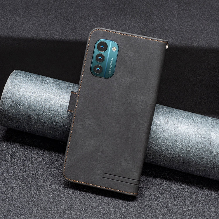 For Nokia G21 / G11 Magnetic Clasp RFID Blocking Anti-Theft Leather Case