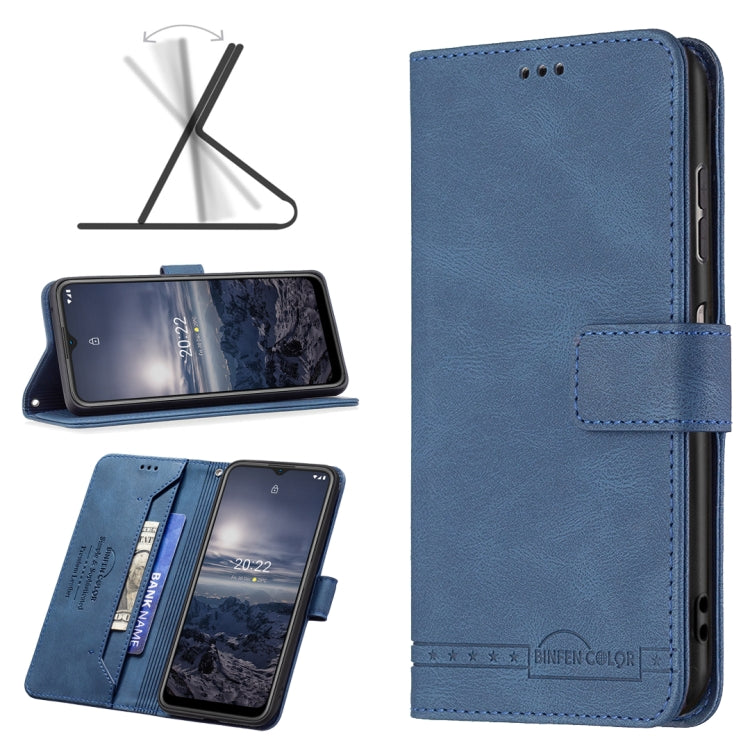 For Nokia G21 / G11 Magnetic Clasp RFID Blocking Anti-Theft Leather Case