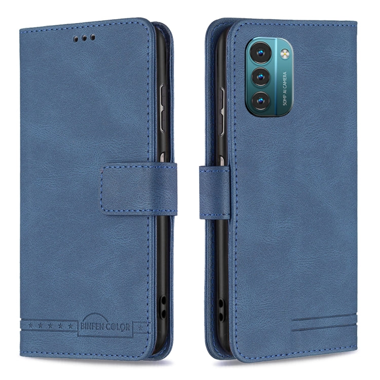 For Nokia G21 / G11 Magnetic Clasp RFID Blocking Anti-Theft Leather Case