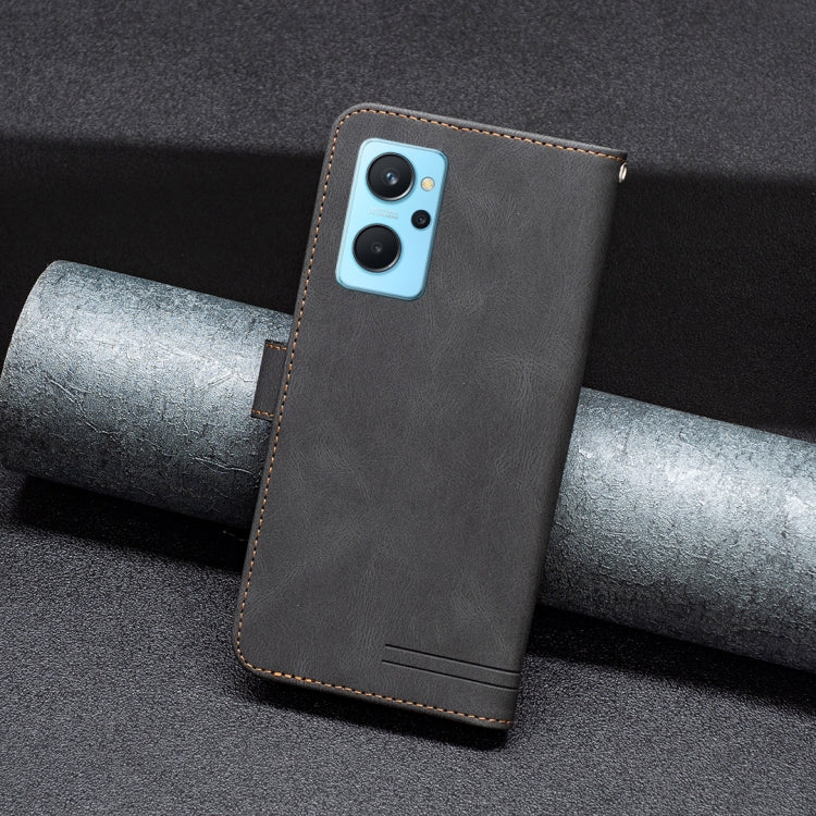 For OPPO A36 4G / A96 4G / A76 4G / K10 4G / Realme 9i Magnetic Clasp RFID Blocking Anti-Theft Leather Case