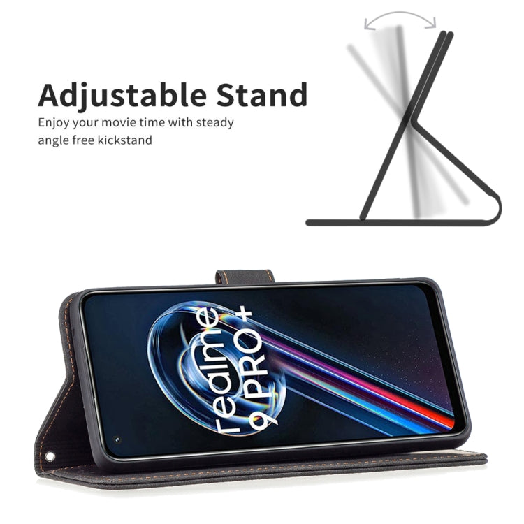 For OPPO Realme 9 Pro+ Magnetic Clasp RFID Blocking Anti-Theft Leather Case