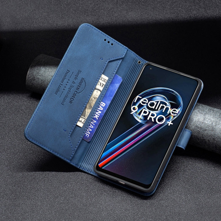 For OPPO Realme 9 Pro+ Magnetic Clasp RFID Blocking Anti-Theft Leather Case