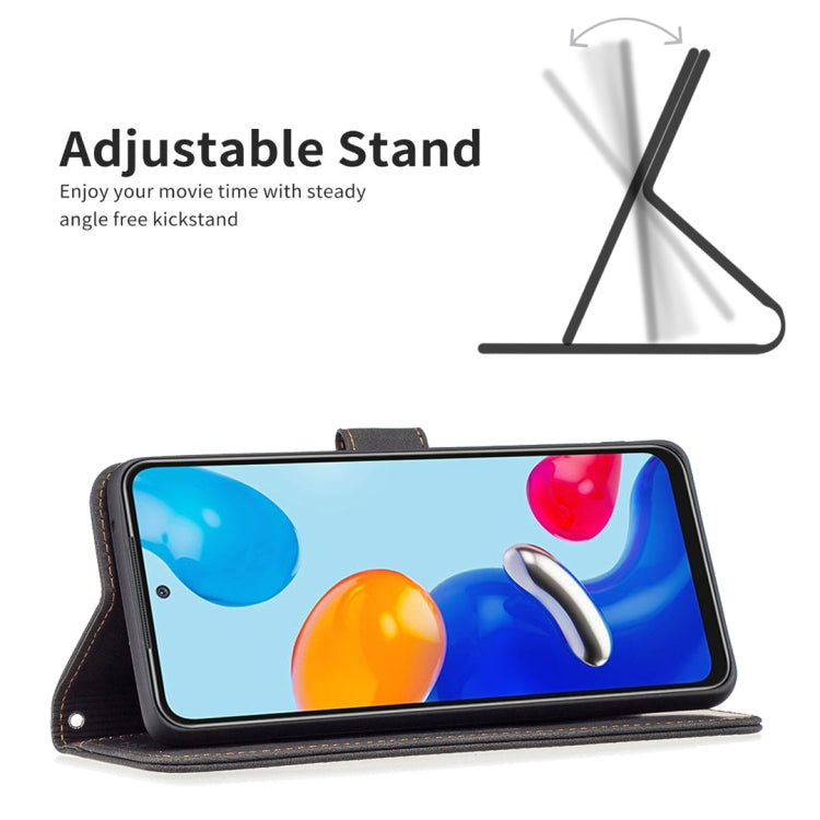 For Xiaomi Redmi Note 11 Magnetic Clasp RFID Blocking Anti-Theft Leather Case