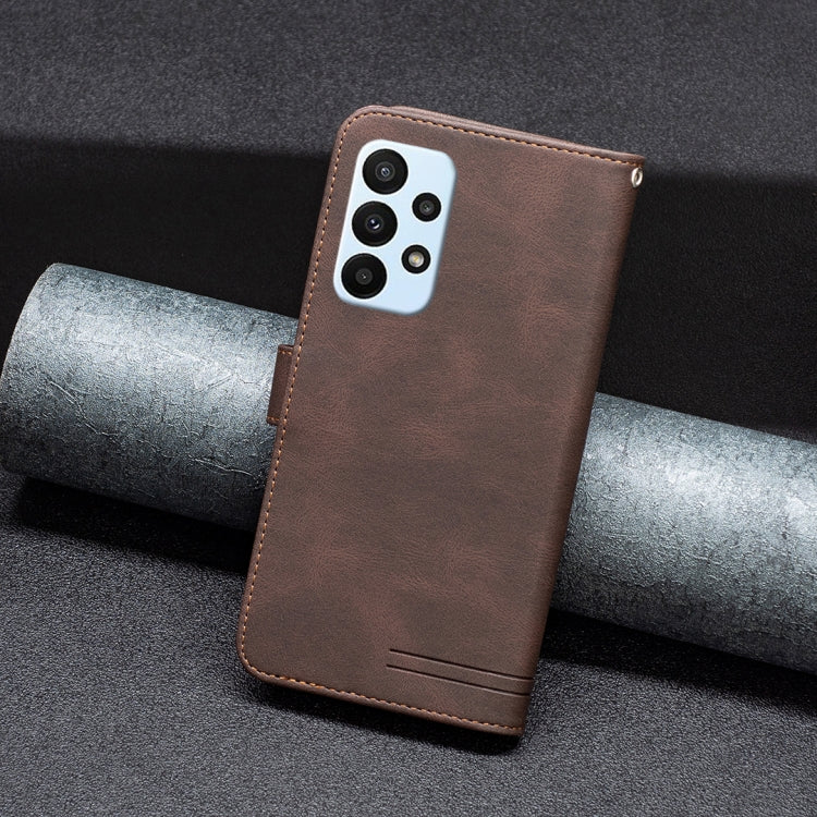 For Samsung Galaxy A23 5G Magnetic Clasp RFID Blocking Anti-Theft Leather Case