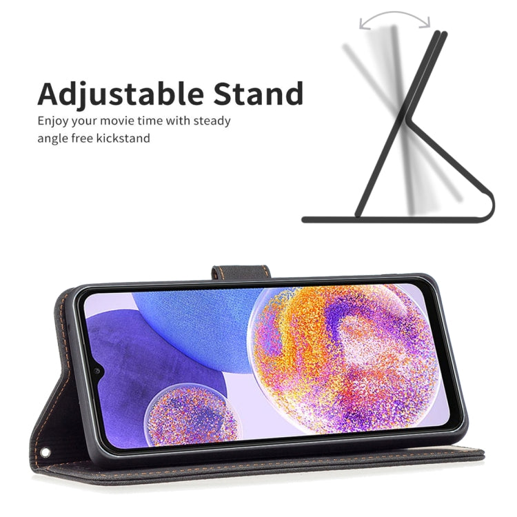 For Samsung Galaxy A23 5G Magnetic Clasp RFID Blocking Anti-Theft Leather Case