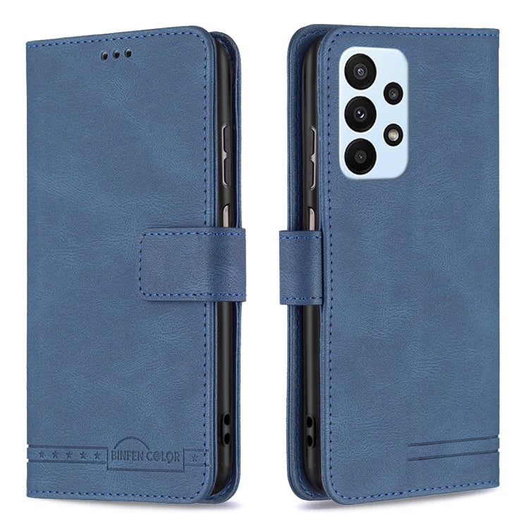 For Samsung Galaxy A23 5G Magnetic Clasp RFID Blocking Anti-Theft Leather Case