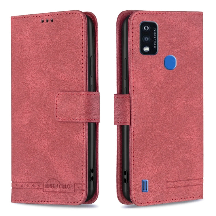 For ZTE Blade A51 Magnetic Clasp RFID Blocking Anti-Theft Leather Case