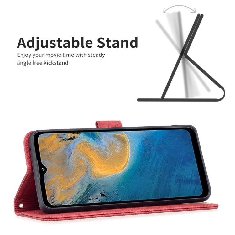 For ZTE Blade A51 Magnetic Clasp RFID Blocking Anti-Theft Leather Case