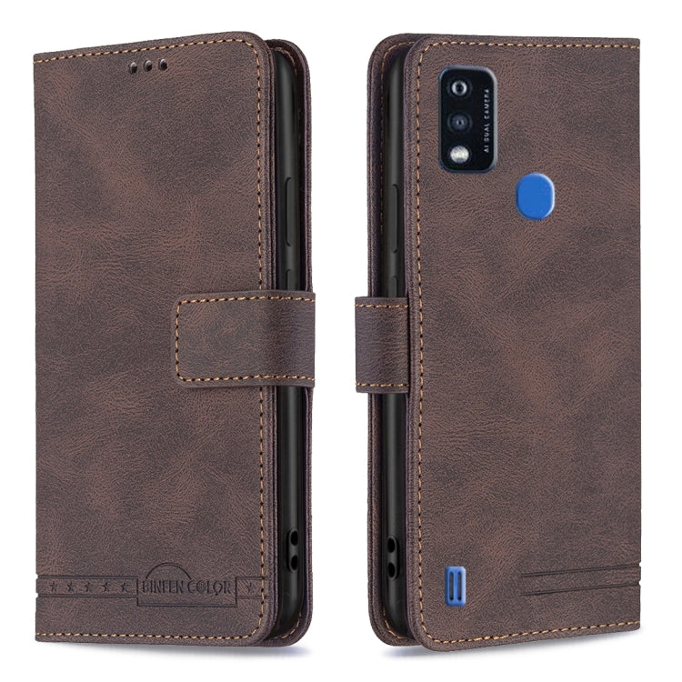 For ZTE Blade A51 Magnetic Clasp RFID Blocking Anti-Theft Leather Case