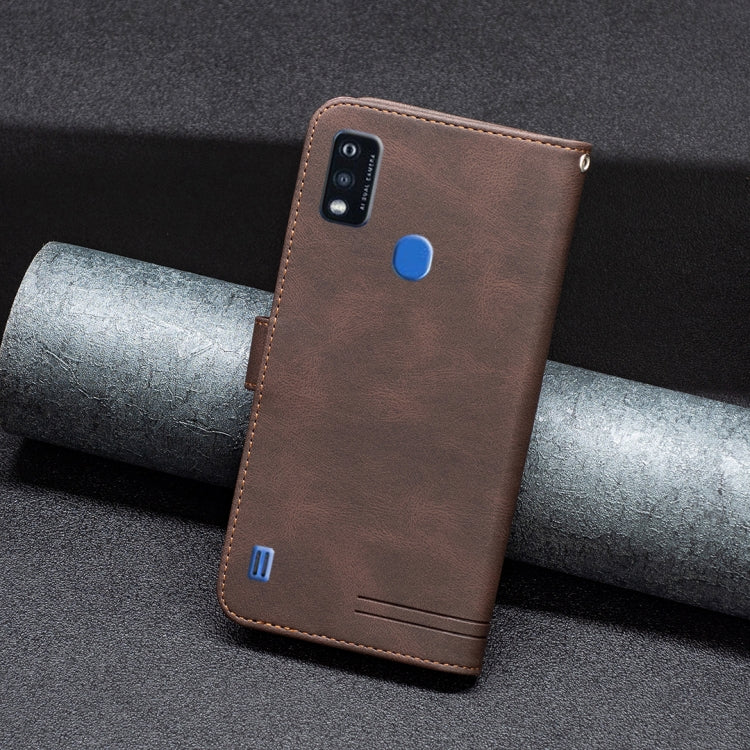 For ZTE Blade A51 Magnetic Clasp RFID Blocking Anti-Theft Leather Case