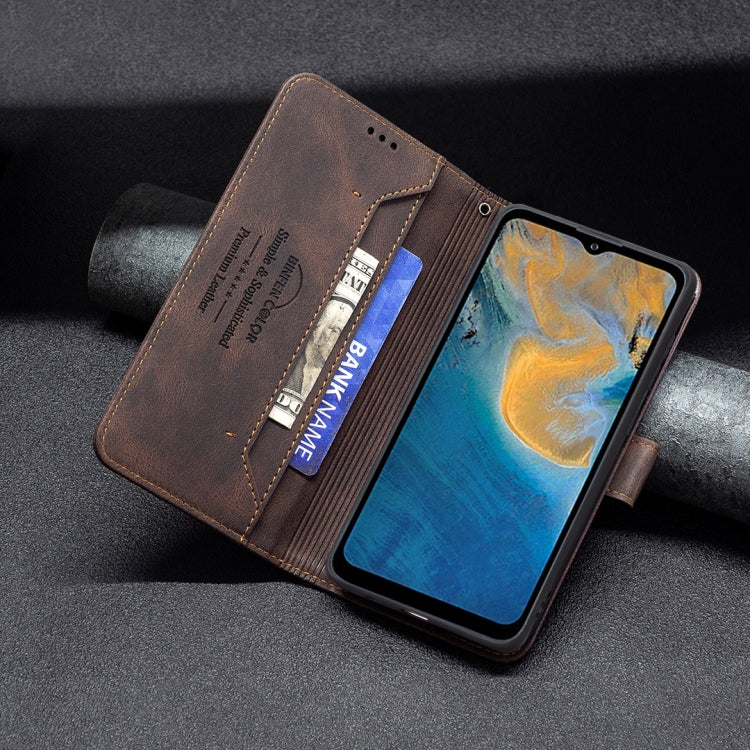 For ZTE Blade A51 Magnetic Clasp RFID Blocking Anti-Theft Leather Case