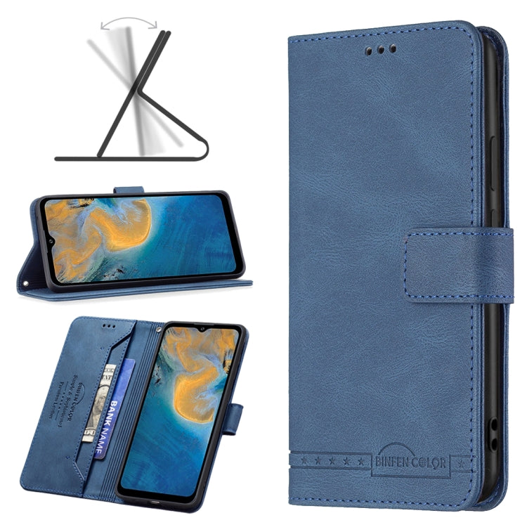 For ZTE Blade A51 Magnetic Clasp RFID Blocking Anti-Theft Leather Case