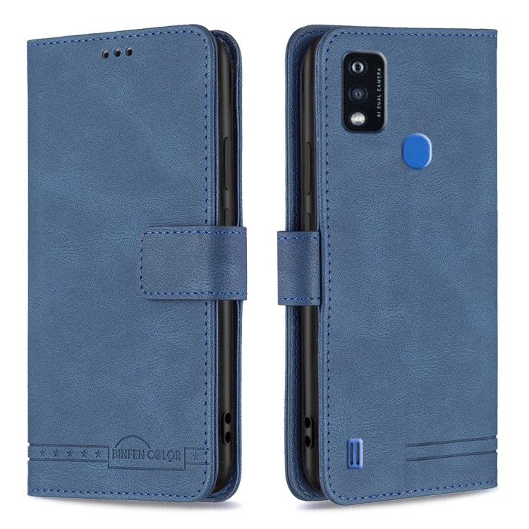 For ZTE Blade A51 Magnetic Clasp RFID Blocking Anti-Theft Leather Case
