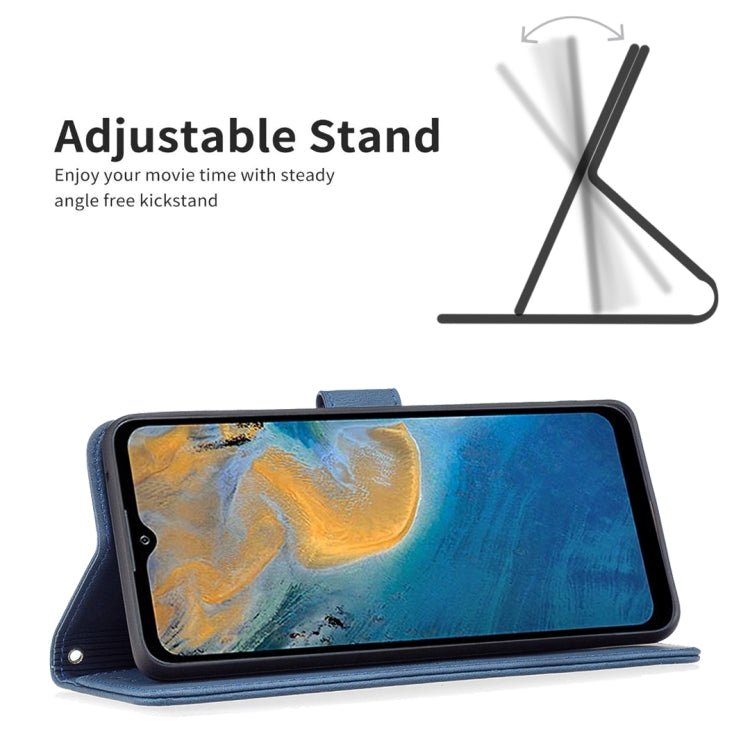 For ZTE Blade A51 Magnetic Clasp RFID Blocking Anti-Theft Leather Case