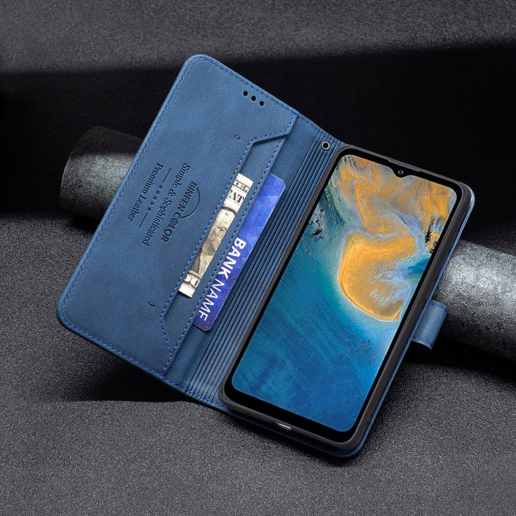 For ZTE Blade A51 Magnetic Clasp RFID Blocking Anti-Theft Leather Case