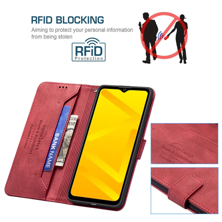 For ZTE Blade A71 Magnetic Clasp RFID Blocking Anti-Theft Leather Case
