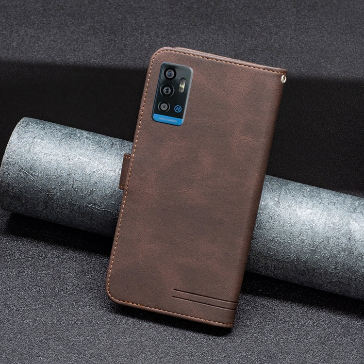 For ZTE Blade A71 Magnetic Clasp RFID Blocking Anti-Theft Leather Case