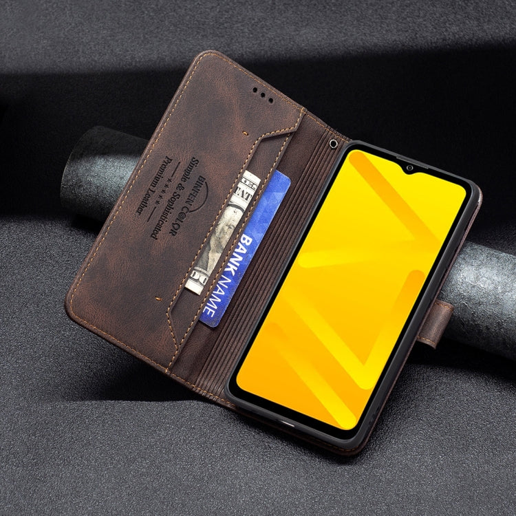 For ZTE Blade A71 Magnetic Clasp RFID Blocking Anti-Theft Leather Case