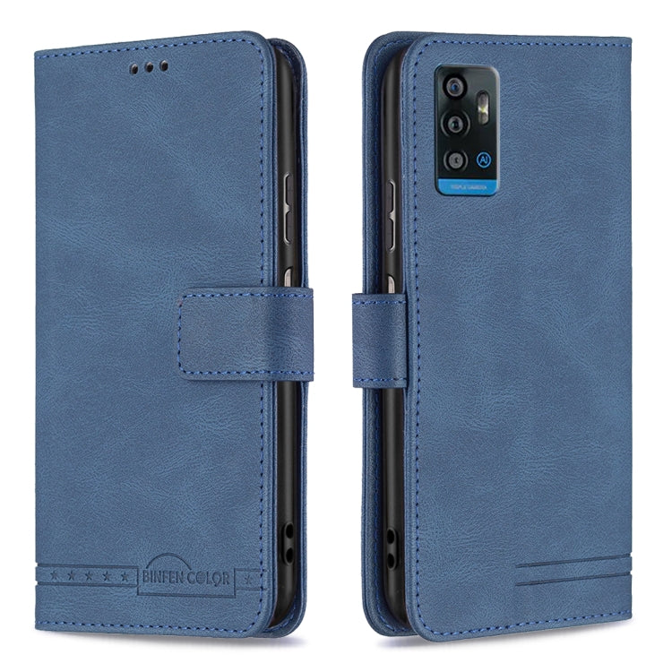 For ZTE Blade A71 Magnetic Clasp RFID Blocking Anti-Theft Leather Case