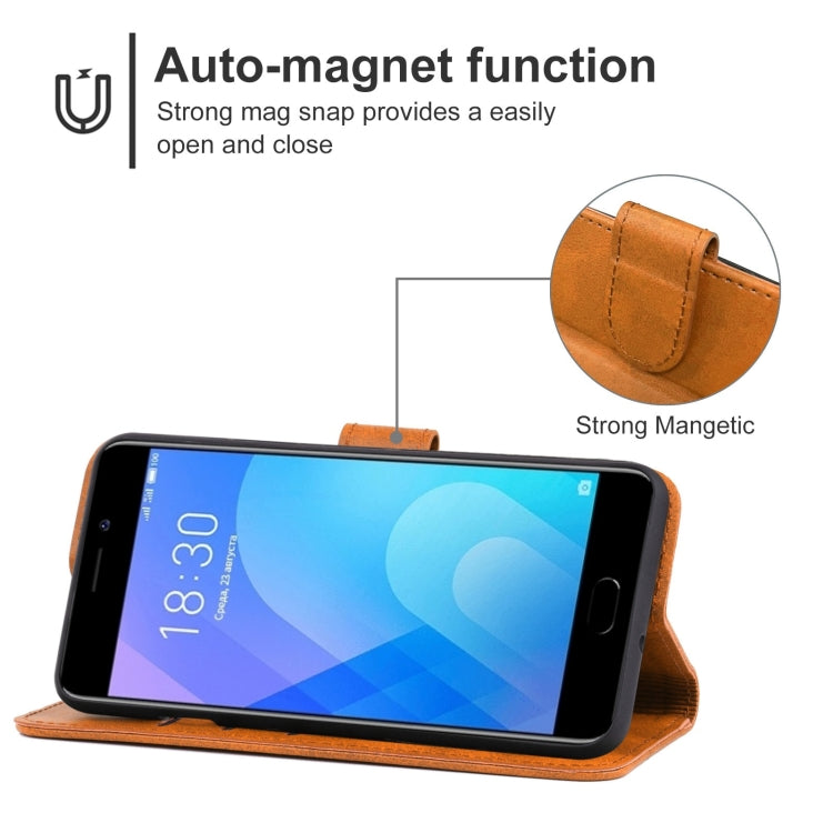 Leather Phone Case For Meizu M6 Note