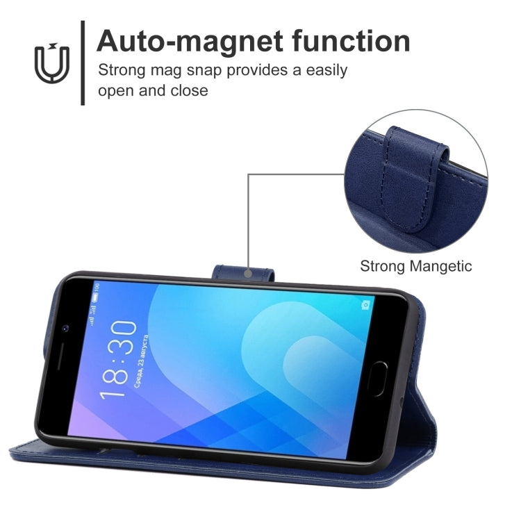 Leather Phone Case For Meizu M6 Note